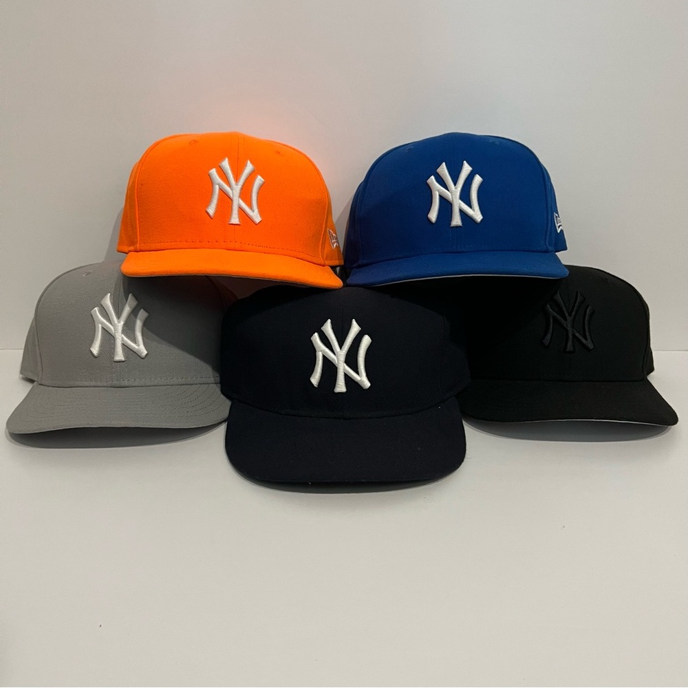 5 New York Yankees Fitted Hats Bundle (5 Hats)